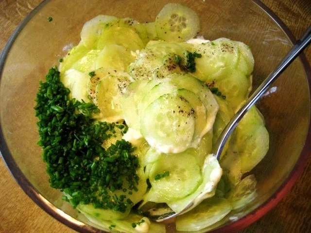 Gurkensalat mit Schnittlauch - Rezept - Bild Nr. 4