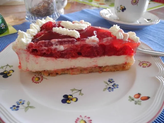 Himbeertorte mit Frischkäse - Rezept