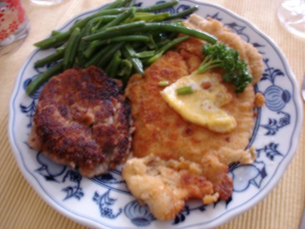 Schollenfilet mit extra feinen Bohnen und Walnuss Kartoffeltaler ...