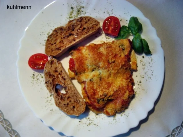 Schellfisch mediterran überbacken - Rezept