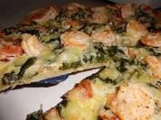 Pizza: Garnelen-Spinat-Pizza - Rezept