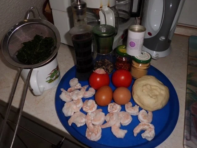 Pizza: Garnelen-Spinat-Pizza - Rezept - Bild Nr. 2