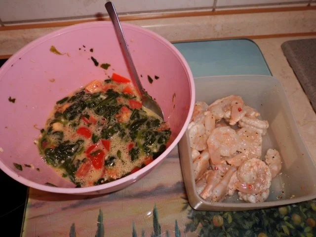 Pizza: Garnelen-Spinat-Pizza - Rezept - Bild Nr. 4