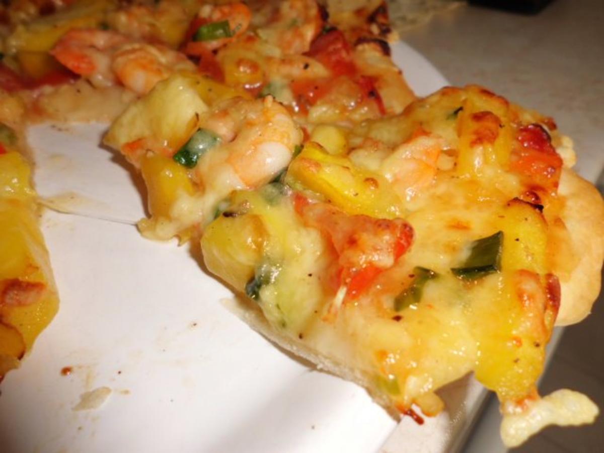 Pizza GarnelenMangoPizza Rezept mit Bild kochbar.de