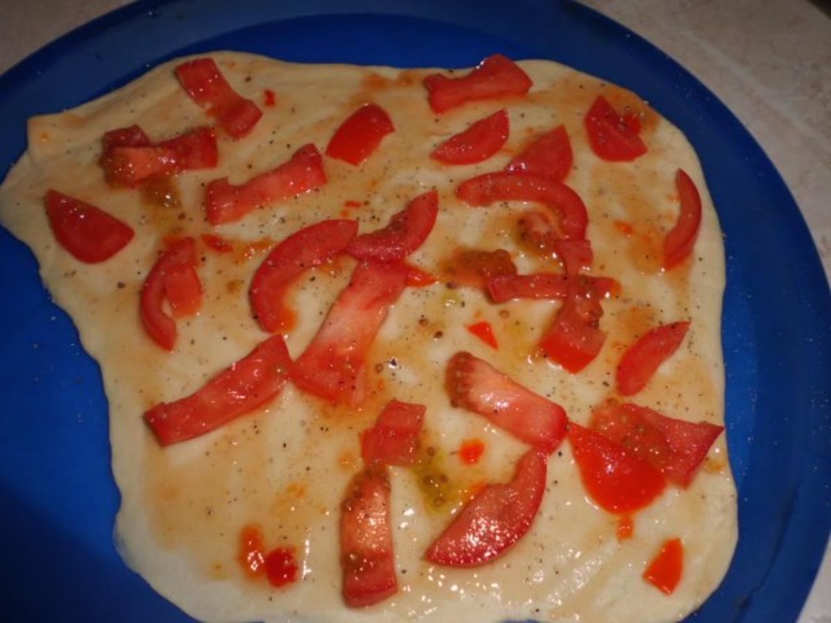 Pizza: Garnelen-Mango-Pizza - Rezept - Bild Nr. 6