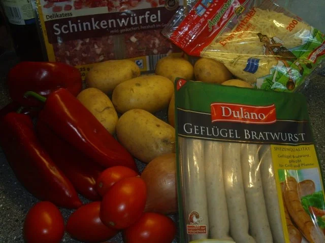 Bratwurstauflauf mit Paprika - Rezept - Bild Nr. 2