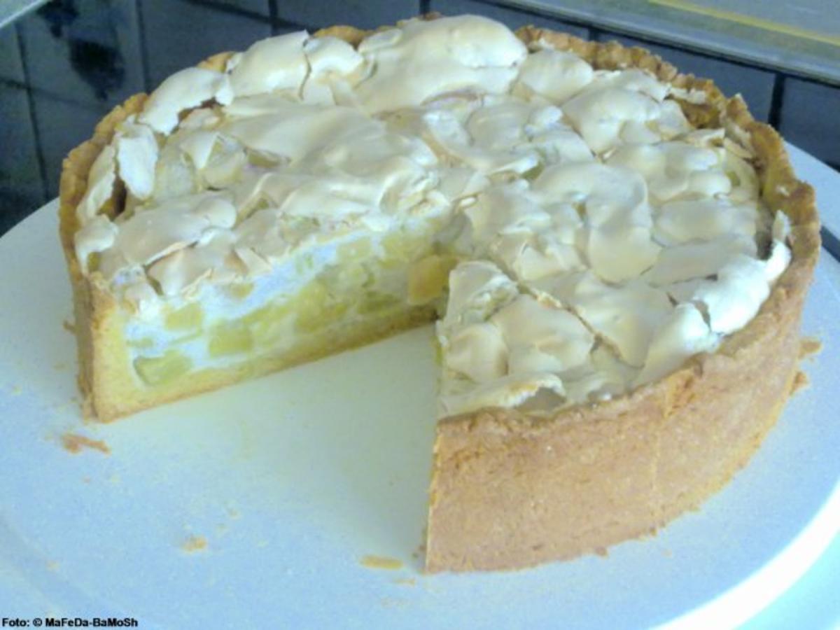 Rhabarber-Baiser-Torte - Rezept mit Bild - kochbar.de