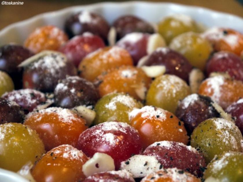 Süss scharfe Hähnchenbrust, Ofen Rosmarin Kartoffeln, bunte Ofentomaten ...