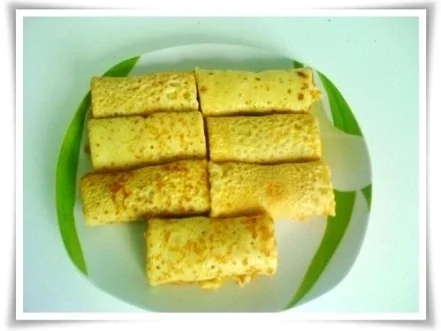 Pfannkuchen, gefüllt, gerollt, paniert und gebraten. - Rezept - Bild Nr. 20