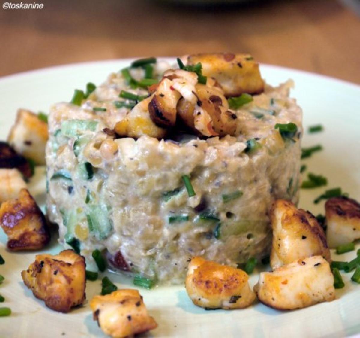 Bilder für Frühlingshafter Linsensalat mit mariniertem Halloumi - Rezept