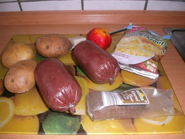 Harzer Semmelwurst mit Sauerkraut und Salzkartoffeln - Rezept - Bild Nr. 2