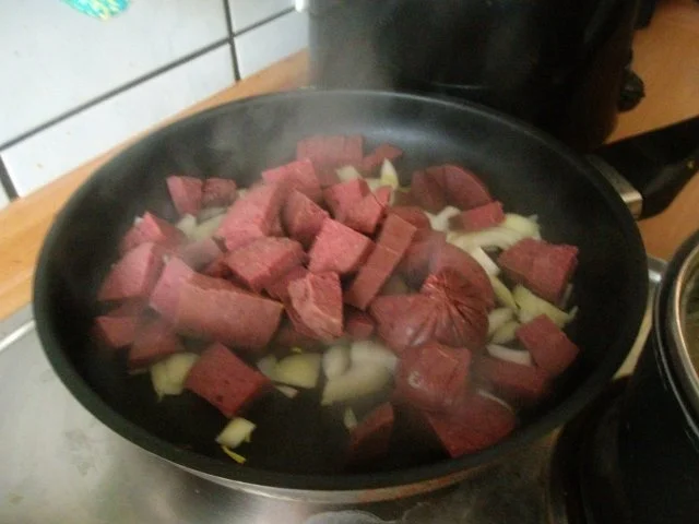 Harzer Semmelwurst mit Sauerkraut und Salzkartoffeln - Rezept - Bild Nr. 5