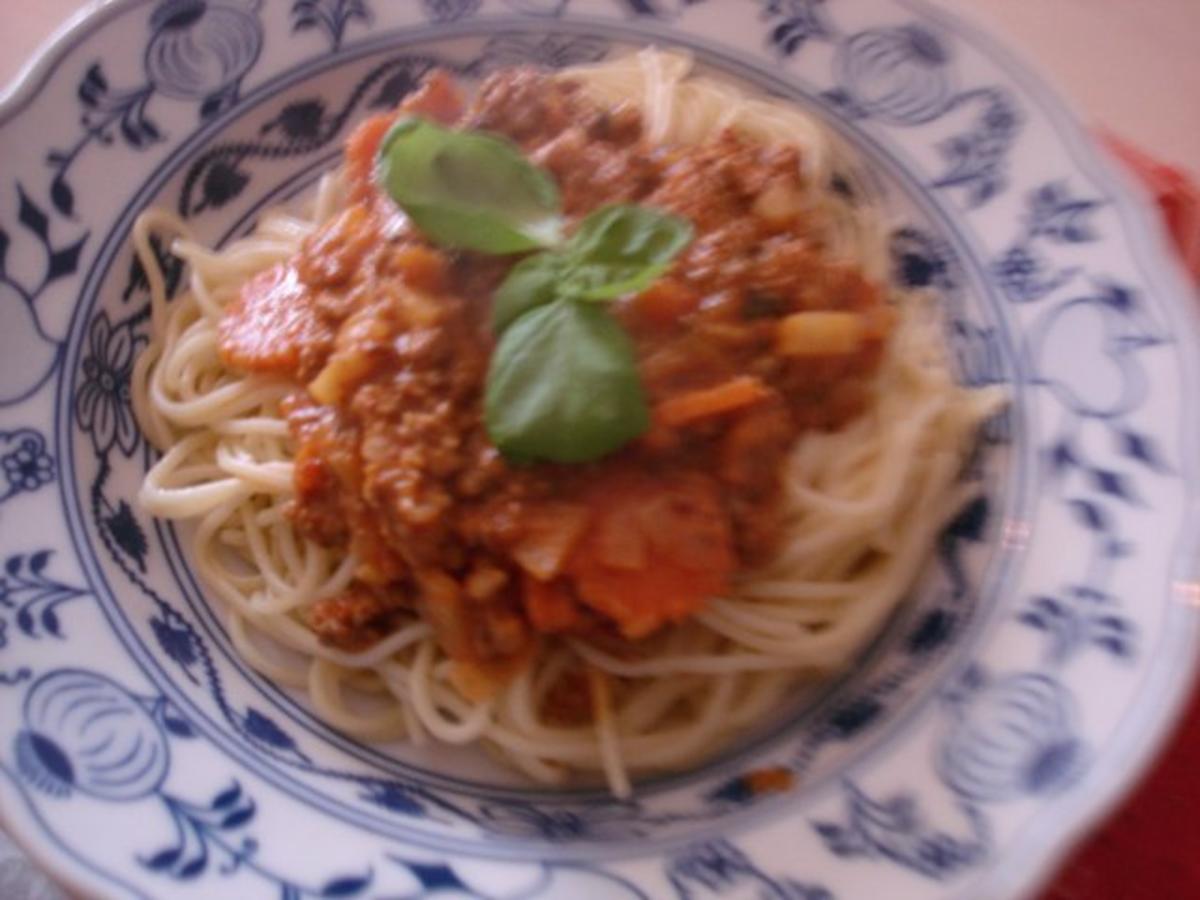 Spaghettini mit Bolognese à la Papa - Rezept Durch MausVoh