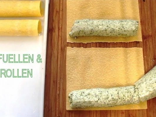 Rezept: CANELLONI Broccoli-Ricotta Bild Nr. 4 CANELLONI Broccoli-Ricotta - Rezept - Bild Nr. 4