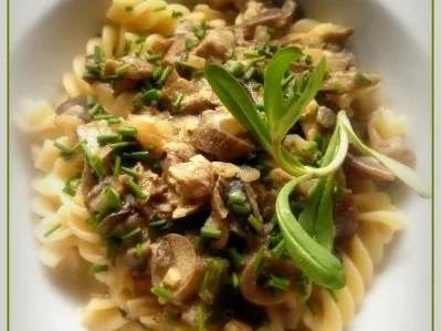 Perlpilz-Rahm-Soße - Rezept