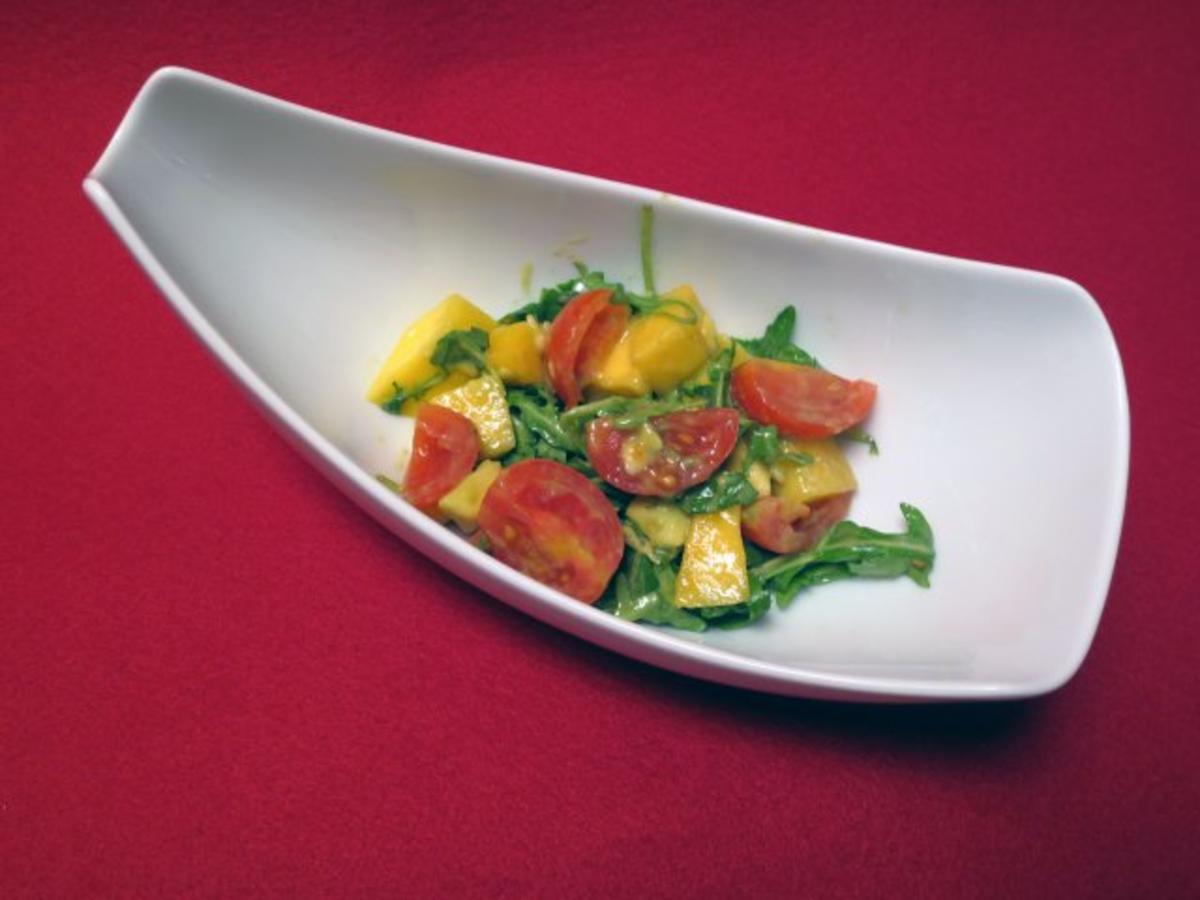 Mango-Avocadosalat mit Rucola und Tomaten - Rezept Gesendet von Das
perfekte Dinner