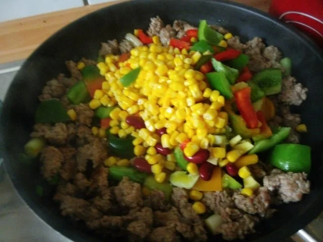 Rezept: Gemüse-Hack- Reispfanne Bild Nr. 7 Gemüse-Hack- Reispfanne - Rezept - Bild Nr. 7