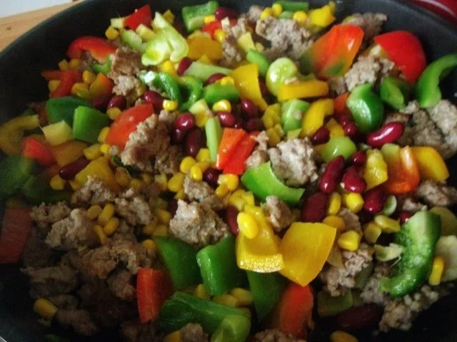 Rezept: Gemüse-Hack- Reispfanne Bild Nr. 8 Gemüse-Hack- Reispfanne - Rezept - Bild Nr. 8