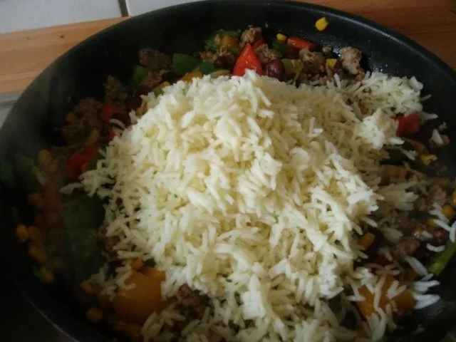 Rezept: Gemüse-Hack- Reispfanne Bild Nr. 9 Gemüse-Hack- Reispfanne - Rezept - Bild Nr. 9