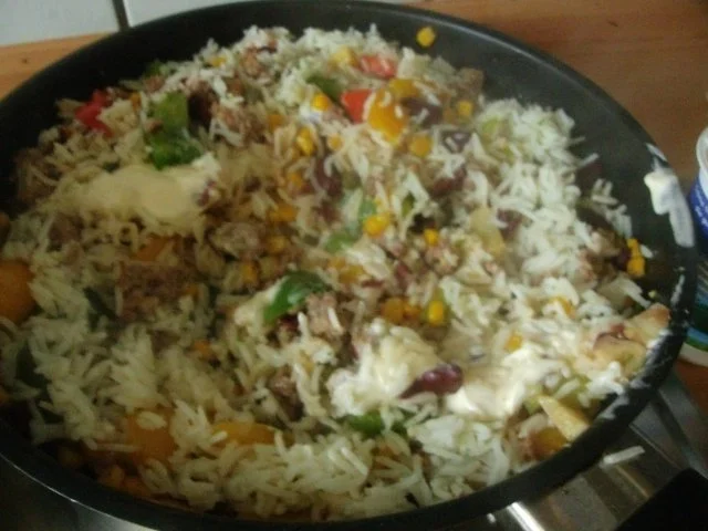 Rezept: Gemüse-Hack- Reispfanne Bild Nr. 10 Gemüse-Hack- Reispfanne - Rezept - Bild Nr. 10