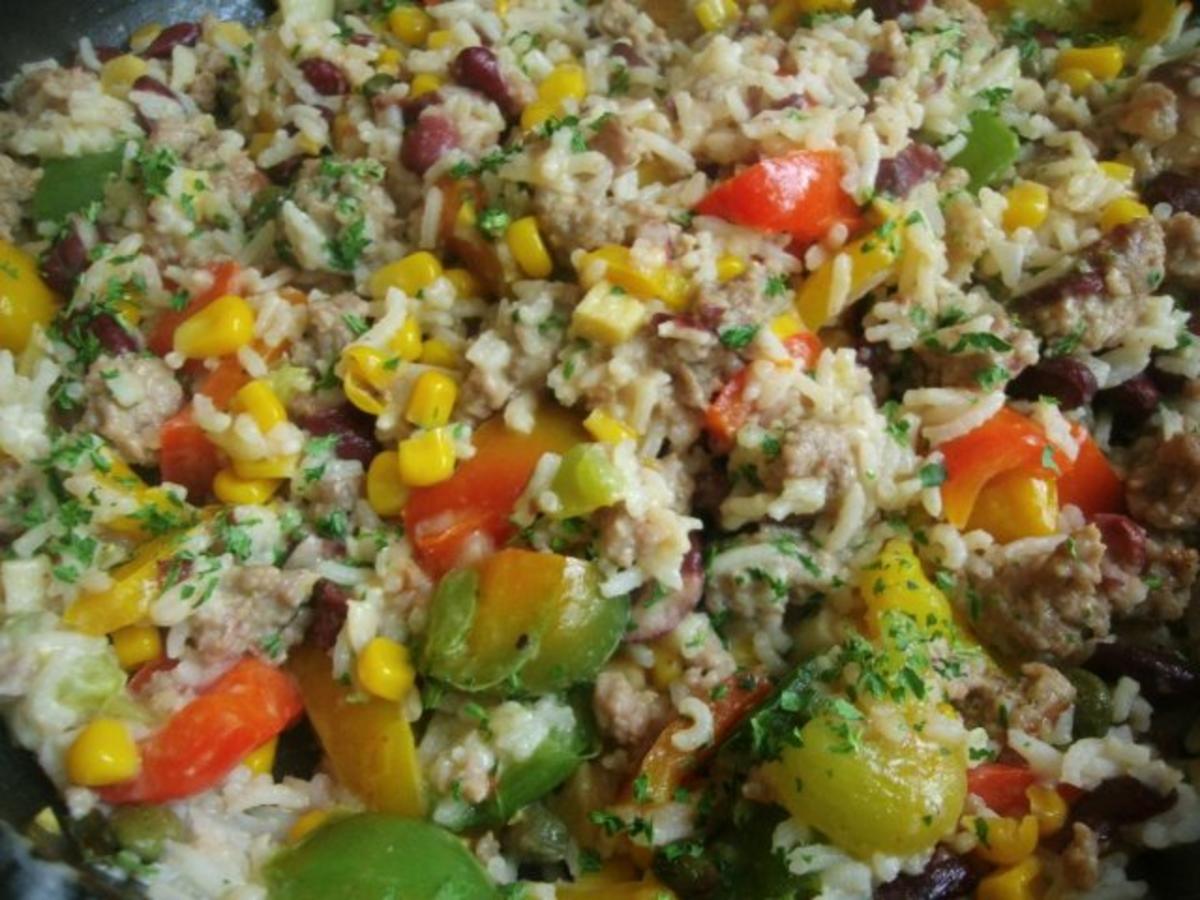 Gemüse-Hack Reispfanne