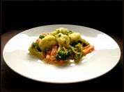 Rezept: Bรคrlauch - Gnocchi und Broccoli-Karotten-Gemรผse Bรคrlauch - Gnocchi und Broccoli-Karotten-Gemรผse - Rezept