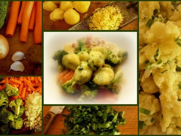 Bärlauch - Gnocchi und Broccoli-Karotten-Gemüse - Rezept - Bild Nr. 2