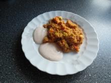 Herzhaft-süßes Aprikosen Couscous mit Sojageschnetzeltem und Parika-Sauerrahm - Rezept