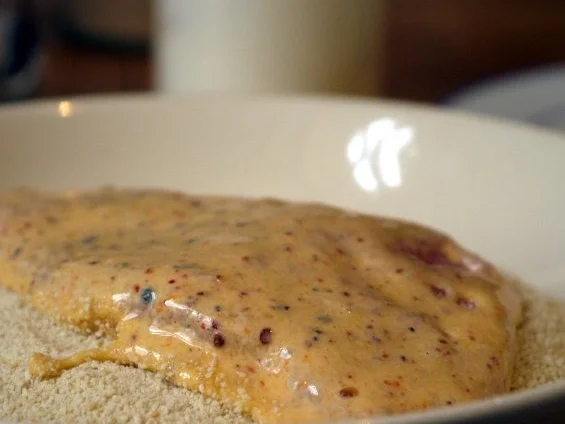 Süss-scharfe Hähnchenschnitzel mit frittierter Petersilie - Rezept - Bild Nr. 4