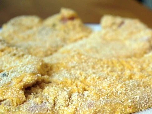 Süss-scharfe Hähnchenschnitzel mit frittierter Petersilie - Rezept - Bild Nr. 5