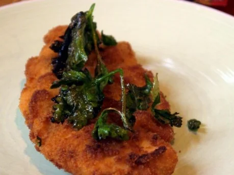 Süss-scharfe Hähnchenschnitzel mit frittierter Petersilie - Rezept - Bild Nr. 12