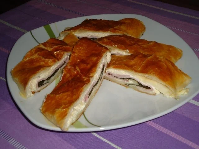 Feine Schinken-Frischkäse-Rolle mit Bärlauch... - Rezept