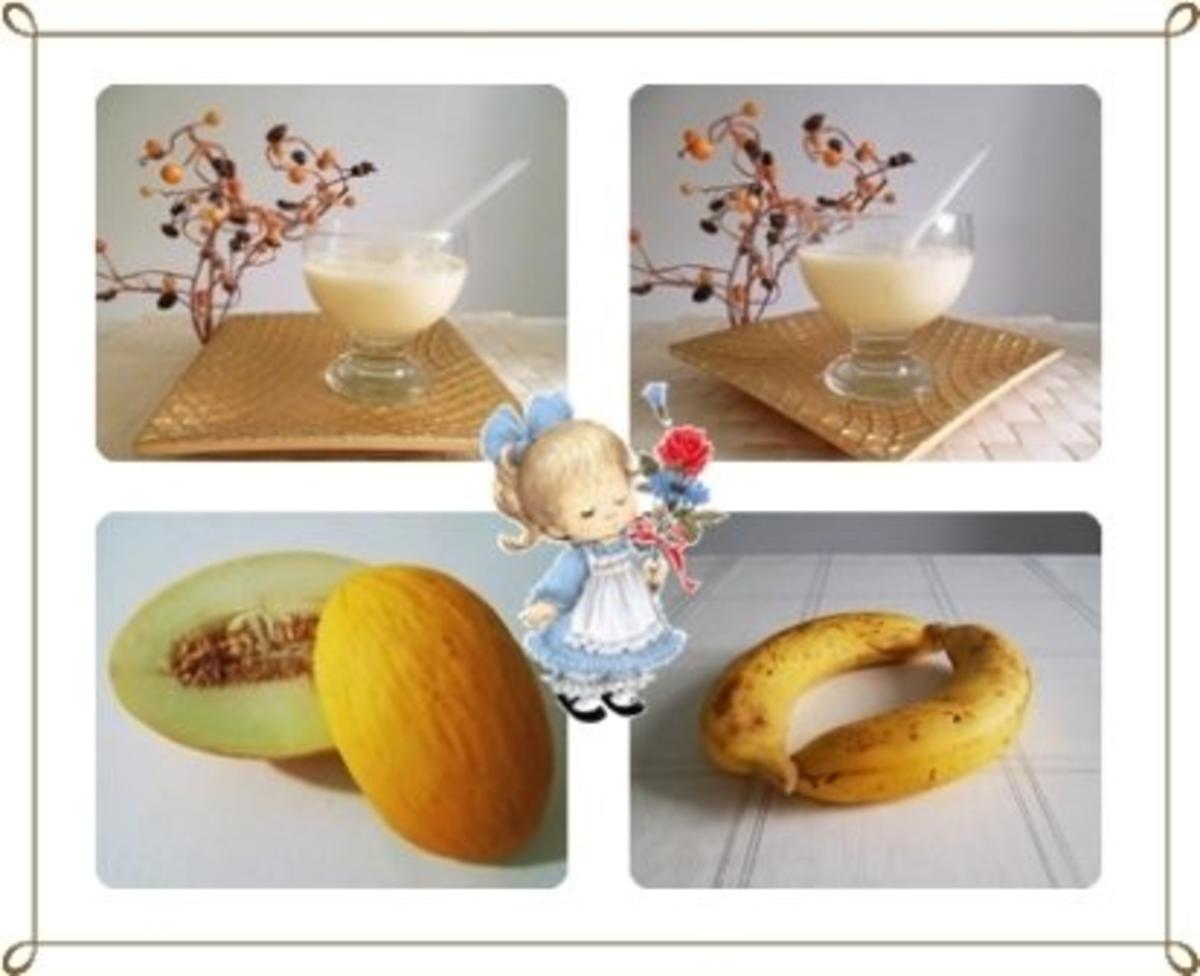 Fruchtiger Banane-Honigmelone Smoothie - Rezept - Bild Nr. 8