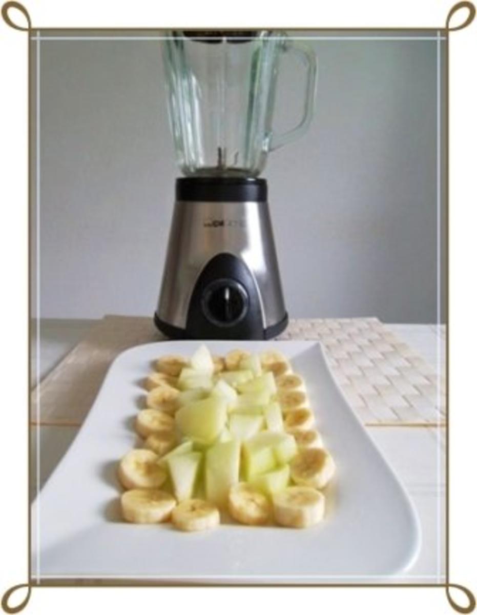Fruchtiger Banane-Honigmelone Smoothie - Rezept - Bild Nr. 5