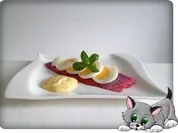 Rote Matjesfilets mit Eierscheiben - Rezept