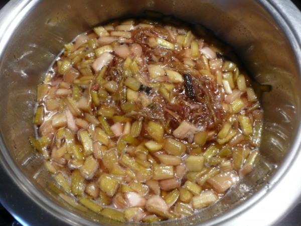 Rhabarber Marmelade - einfach - 145 kcal/100g