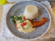 Lachsfilet mit Senf-Honig -Soße - Rezept