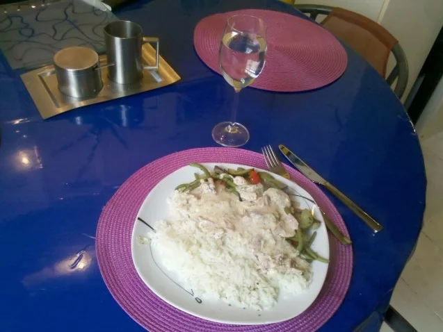 Gemüse: Gedämpftes Gemüse mit Käse-Schinkensoße und Reis - Rezept - Bild Nr. 12