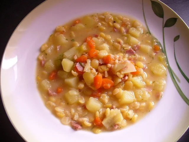 gelber Erbseneintopf - Rezept