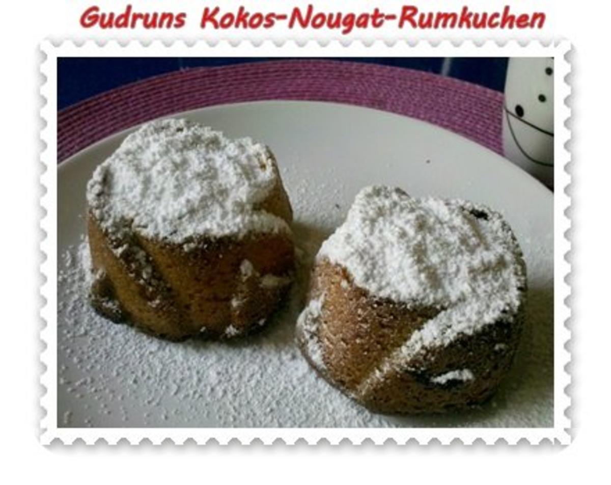 Kuchen: Kokos-Nougat-Rumkuchen - Rezept
