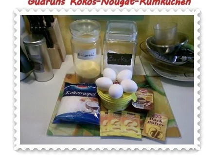 Kuchen: Kokos-Nougat-Rumkuchen - Rezept - Bild Nr. 3