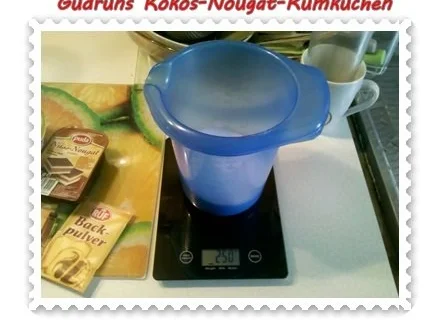 Kuchen: Kokos-Nougat-Rumkuchen - Rezept - Bild Nr. 4