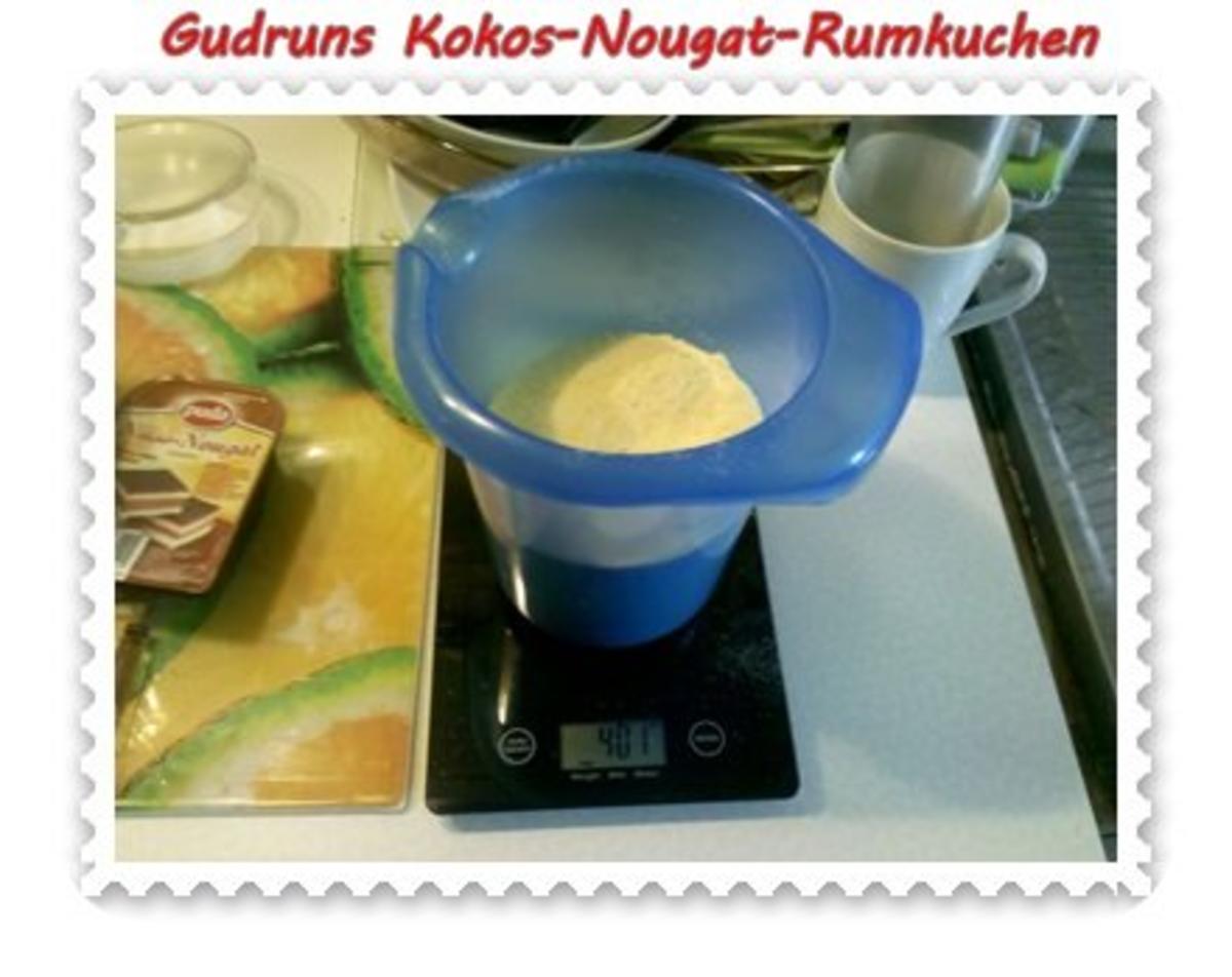 Kuchen: Kokos-Nougat-Rumkuchen - Rezept - Bild Nr. 5