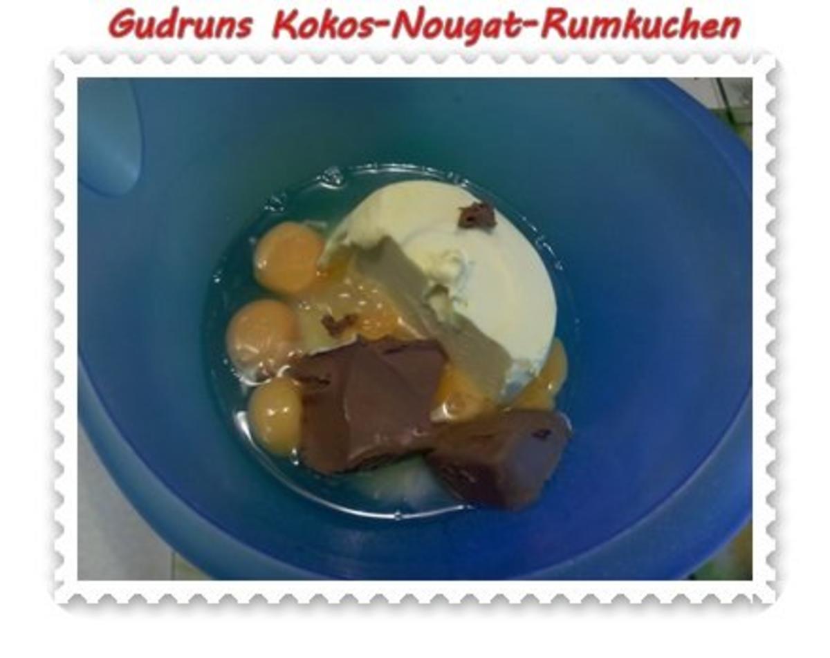 Kuchen: Kokos-Nougat-Rumkuchen - Rezept - Bild Nr. 6