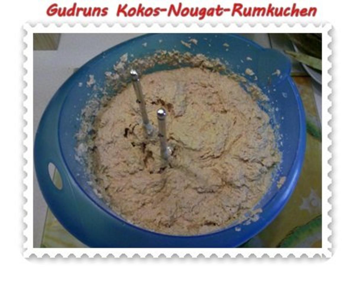 Kuchen: Kokos-Nougat-Rumkuchen - Rezept - Bild Nr. 7