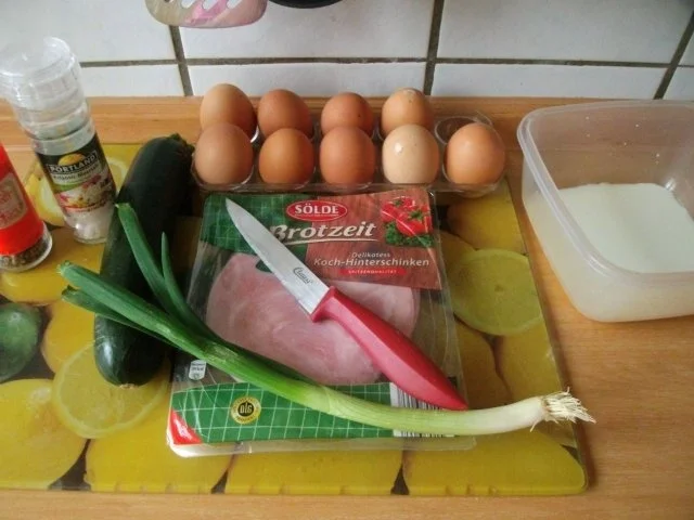 Zucchini-Schinken Rührei - Rezept - Bild Nr. 2