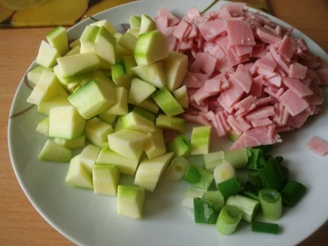 Zucchini-Schinken Rührei - Rezept - Bild Nr. 3