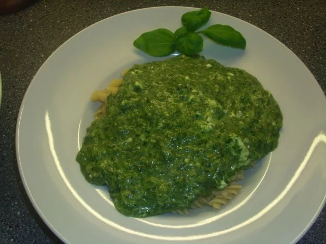 Pasta mit Spinat und Feta - Rezept