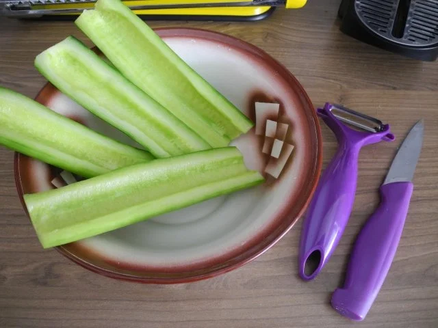 Rezept: Gemüsebeilage : Geschmorte Gurken Bild Nr. 4 Gemüsebeilage : Geschmorte Gurken - Rezept - Bild Nr. 4