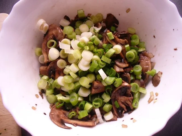 Champignonsalat auf Tomatencarpacchio - Rezept - Bild Nr. 6